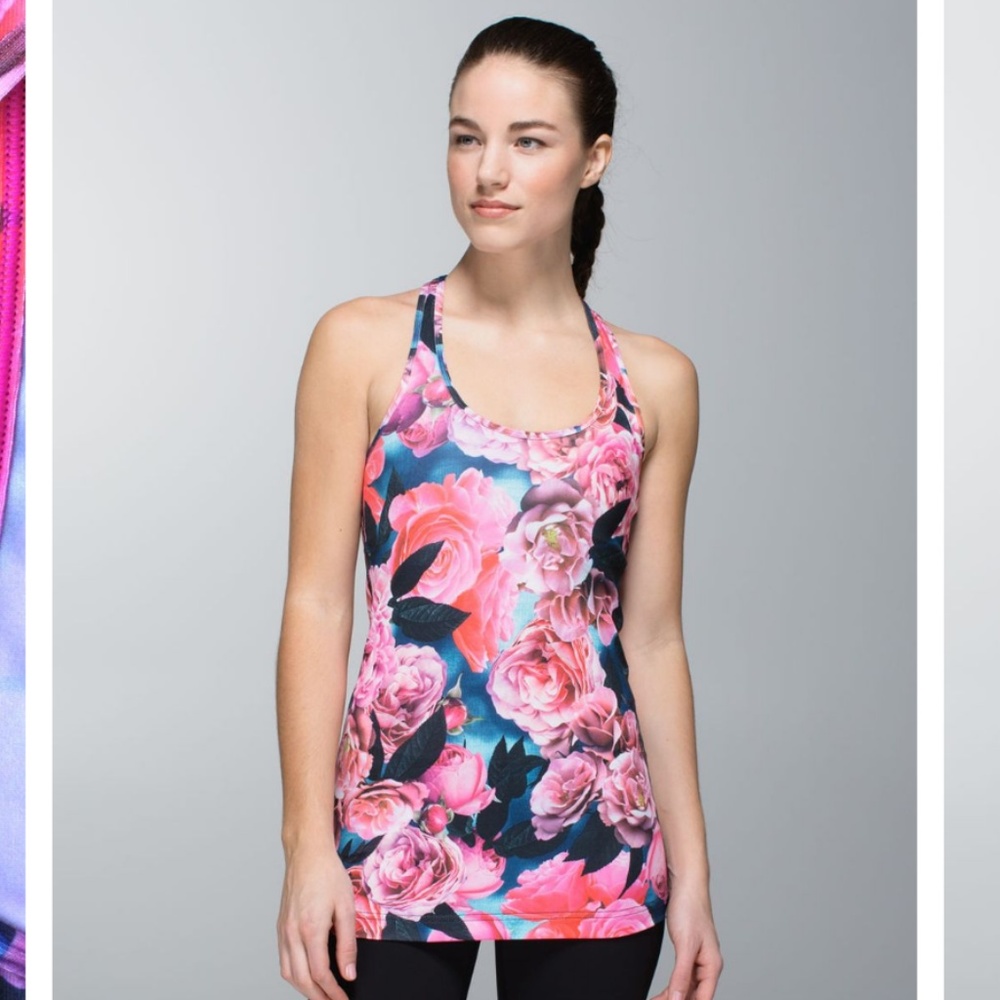 Lululemon Cool Racerback Tank Secret Garden 12